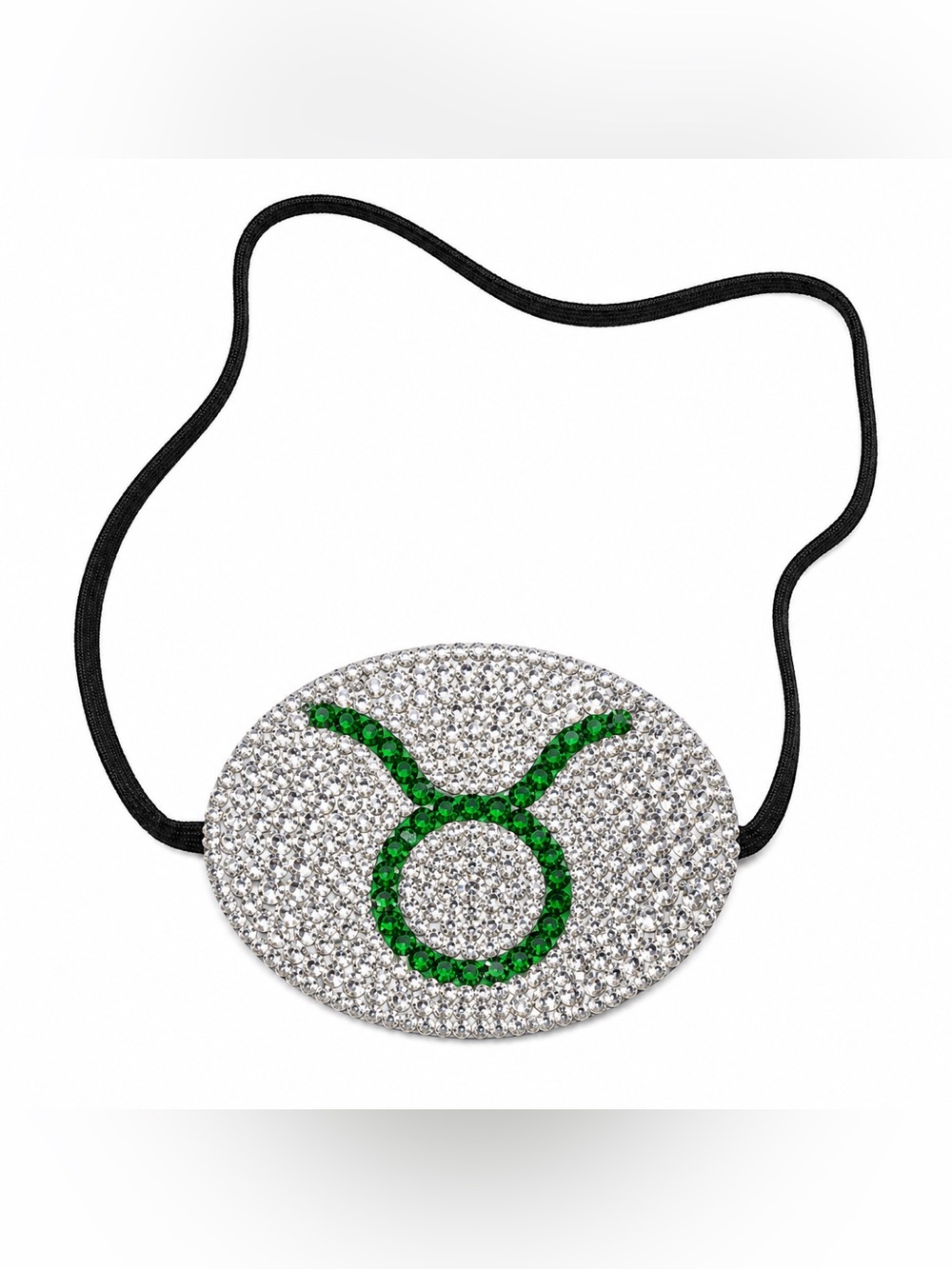 Crystal & Green Taurus ♉️ Fancy Custom Eye Patch Left Or Right